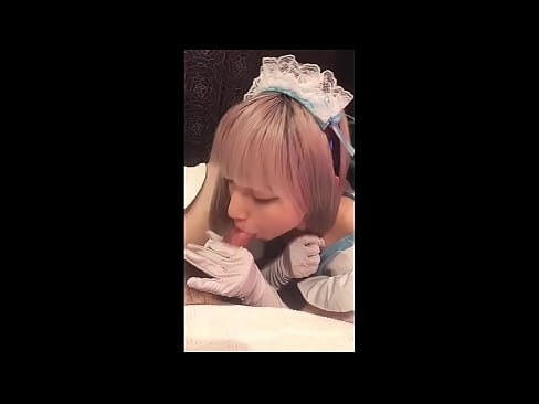 ❤️ Japonski idol [mayuka], kostum francoske služkinje, 1. del, fafanje in onaniranje z losjonom ️ Sex video pri nas